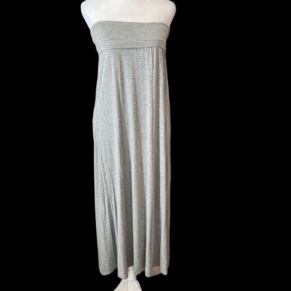 Kismet heathered grey maxi skirt or strapless dress so many style options GUC - Picture 3 of 9
